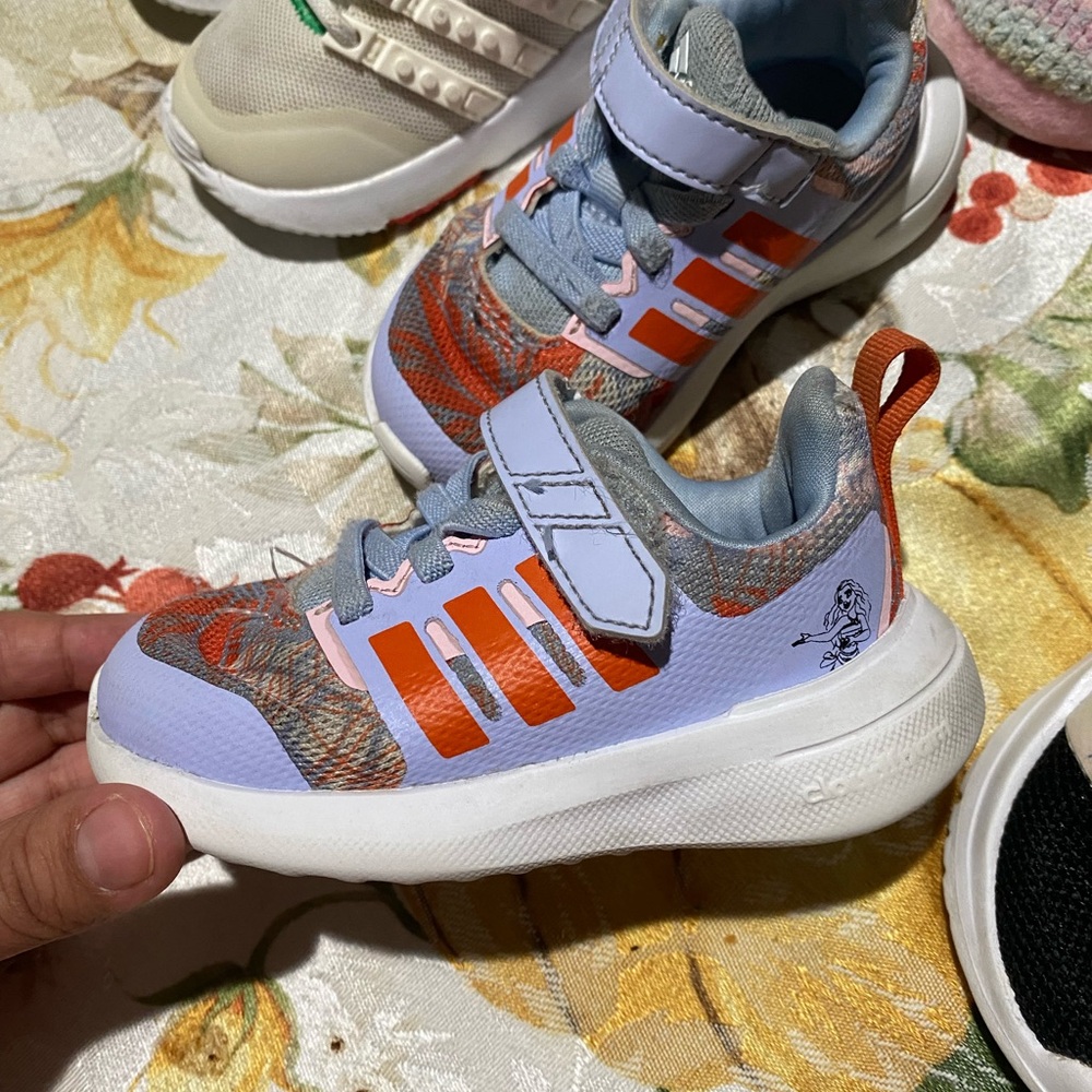 Adidas Sneakers with Green and Blue Accents - Picture 4 of 5